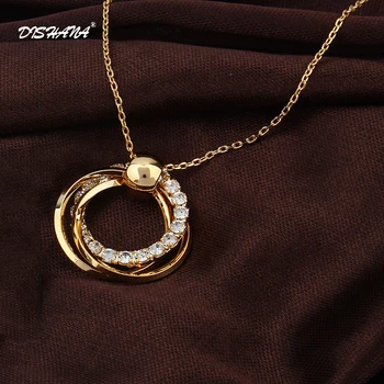 Nové Najlepší Darček Jedinečné Čaro Šperky Zlaté Drahokamu Kolo Náhrdelník Žien Náhrdelník Šperky Želanie Crystal Módne Šperky X0077