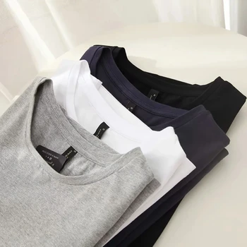 Ochrnutú harajuku tričko anglicko štýl jednoduchých základných pevné o-krku bavlna letné tričko ženy camisetas verano mujer 2020 topy