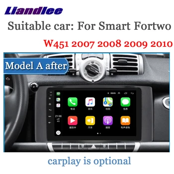 Auto Multimediálny Prehrávač Pre Smart Fortwo 450/W451/W453 2007-2018 Rádio android príslušenstvo Carplay Mapy GPS Navi Navigačný Systém