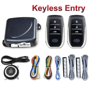 Keyless Entry System Štart Vzdialený Naštartovaním Auto Alarm Systém Štart Stop Tlačidlo Stop Pke Auto, Centrálny Zámok, Auto Alarm