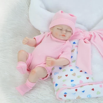 JÚL JE PIESEŇ 26 CM Bábiky Baby Plný Silikónové Hračky Pre Dievčatá Roztomilý Spanie Sprevádzať Bábika Bebe Reborn Narodeninám Pre Deti