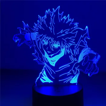 Hunter X Hunter Killua 3D Nočné Svetlo LED Spálňa Decor Lampa Anime Obrázok Kreatívne Osvetlenie HXH Luminaria Dekorácie Osvetlenie