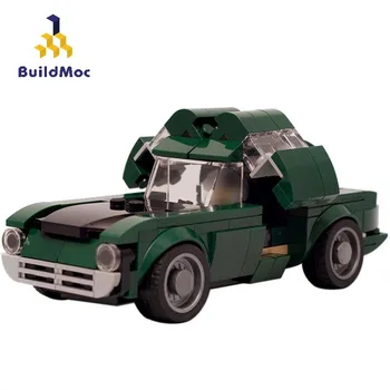BuildMoc Techniku, Auto Tvorca Mini Truck Supercar ArmyGreen Vozidla Stavebné Kamene, Tehly Nápad Vzdelávania Auto Hračky Foy Chlapci Dary