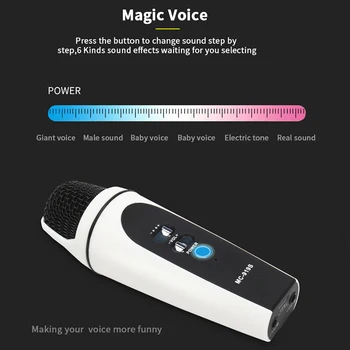 Káblové Vokálne Karaoke Ručný Mikrofón Kondenzátora Profesionálny USB Voice Changer Mikrofón pre Nahrávania Videa, Smart Telefón, Mikrofón