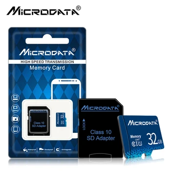 Micro SD Kartu Class 10 8 GB 16 GB 32 GB, 64 GB Pamäťovej Karty C 10 Mini SD SDHC SDXC TF Karta pre Smartphone DVR s SD adaptérom