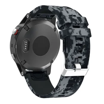 22 MM Watchband pre Garmin Fenix 5/5 plus pre predchodca 935 GPS Hodinky Rýchle Uvoľnenie Vytlačené Silikónové Easyfit potítka Popruhy