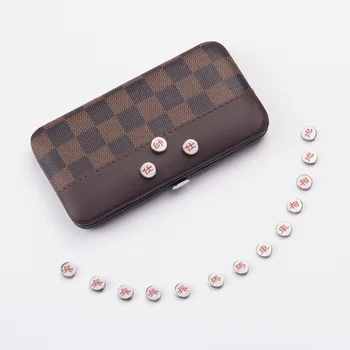 Z Nehrdzavejúcej Ocele Šachovnici Vonkajšie Cestovné Magnet Čínsky Šach Malé Mini Silný Magnet Skladacie Čína Xiangqi Zábava