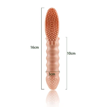Prst Vibrátory Sexuálne Hračky Pre Ženy Stimulátor Klitorisu Kefa Upozorňuje Prst Rukáv G-Spot Vibrátor, Dildo Dospelých Sex Produkty