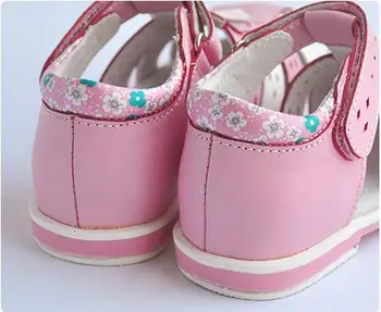 Super Kvalita 1 pár dievča Originálne Kožené Sandále Pre Ortopedické for arch podporu Detí topánky dievča, sandále, Deti topánky