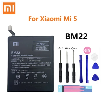 Originálne 3000mAh BM22 Batérie Pre Xiao 5 Mi5 M5 bateria Náhradný Telefón Akumulátorové Batérie S Opravy Nástroje Súpravy