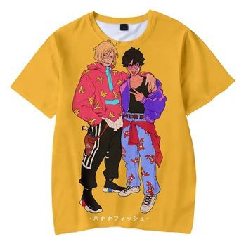 2019 NOVÉ 3D BANÁN RYBY módne Tričko Žlté Kpop Bežné horúca Štýl pre Chlapcov a Dievčatá Tshirts trend Lete Anime Mäkké Deti Tshirt