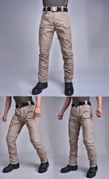 IX7 Taktické nohavice Cargo Nohavice Elastické Viacerých Vrecku Vojenské Mužské Nohavice Nepremokavé oblečenie-odolný Vonkajší Taktické Nohavice