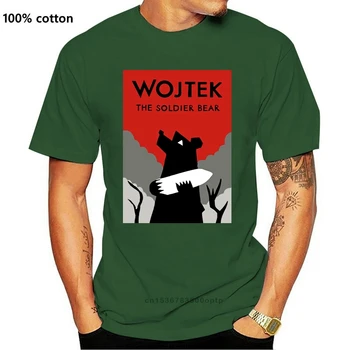 Poľsko 1944 Poľský Medveď Wojtek T-Shirt Polska Tlač Tee Tričko