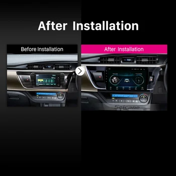 Seicane Android 8.1 Auta GPS Navi Multimediálny Prehrávač Pre rok Toyota Corolla Právo Výška Jednotky Rádio Podpora Spätného kamera 1080P