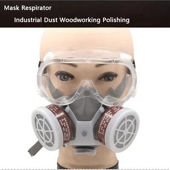 Priemyselné Plynové Masky Sprej Farba Dekorácie Leštenie Chemických Pesticídov Protiprachová Plynová Maska, Formaldehyd Ochrany