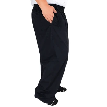 Jeseň mužov bežné jednoduché nadrozmerná voľné nohavice Elastický pás veľká veľkosť 7XL 8XL 9XL 10XL pružnosť nohavice Rovné Nohavice čierne