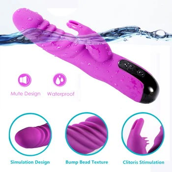 LoveTime G-Spot Rabbit Vibrátor, Dildo Vibrácií Dual Stimulátor Klitorisu Masér Orgazmus Silný Masturbatio Sexuálne Hračky pre Ženy