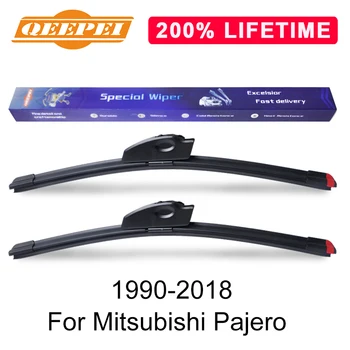 QEEPEI Nahradiť Stierača Na Mitsubishi Pajero 1990-2018 Silikónové Gumy čelné Sklo čelného skla, Stierač Auto Auto Príslušenstvo