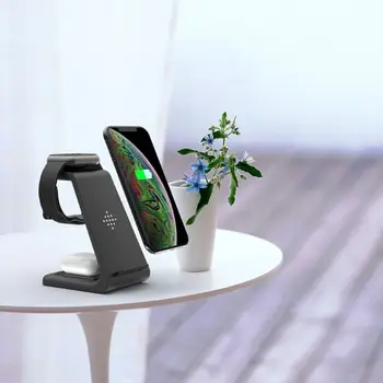 2021 Nové 3In1 Bezdrôtovú Nabíjačku Nabíjací Dok pre samsung Galaxy Hodinky/Puky Slúchadlo/pre iPhone