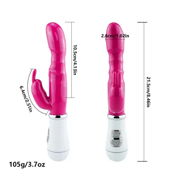 12 Rýchlosti G-Spot vibrátor Králik klitorálny stimulátor Erotické Hračky vibrátor Dvojité motory Pošvy masáž Dospelých, sexuálne hračky pre ženy