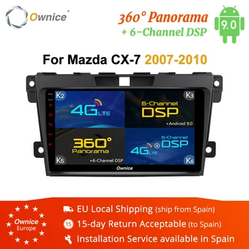 Ownice K3 K5 K6 Android 9.0 2 din Auto DVD rádio stereo multimediálny Prehrávač Pre Mazda CX7 CX-7 A CX 7 2007 - 2010 headunit GPS navi