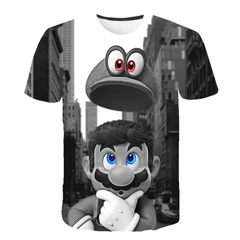 Najnovšie Harajuku Klasické Hry Super Mario Dieťa tričko Muži/Ženy Super Smash Bros, 3D tlač T-shirt Hip Hop tričko Streetwear Topy
