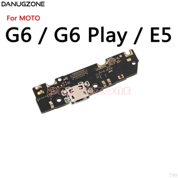 30PCS/Veľa Pre Motorola MOTO G6 Hrať E5 USB Nabíjací Dock konektor typu Jack pre Socket Port Konektor Poplatok Rada Flex Kábel