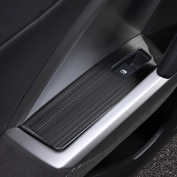 Auto Styling okenného Skla Zdvíhacie Tlačidlá Dekoratívne Rám Samolepky Pre Audi Q3 2019 LHD Nehrdzavejúcej Ocele Interiérové Doplnky