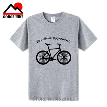 Cool Zábava Tee Košele MTB Cyklus Logo Zábavné Horského Cyklistu na Bicykli Muž Bavlna Krátky Rukáv T Košele Populárne Teenage Funky T-Shirts
