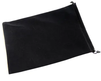 5 ks/veľa 40x50cm Veľké Veľkosť Big Šnúrkou Čierne Zamatové Puzdro Tašky Na Vianoce Svadba Darčekové Balenie Môže Vak Logo Vytlačené