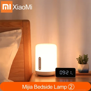 Xiao Mijia Nočná Lampa 2 Smart Svetlo hlasové ovládanie dotykom prepnúť Mi domov app Led žiarovka Pre Apple Homekit Siri & xiaoai hodiny