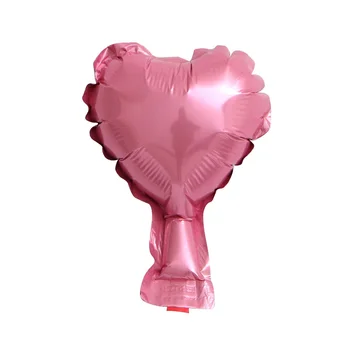 100ks 5inch Kovové červené srdce fóliové balóniky Valentinku deň dary globos svadobné dekorácie mini trochu fólie láska srdce balón