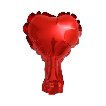 100ks 5inch Kovové červené srdce fóliové balóniky Valentinku deň dary globos svadobné dekorácie mini trochu fólie láska srdce balón