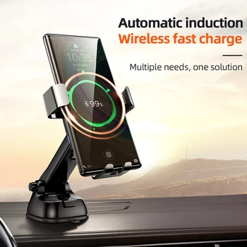 Joyroom 15w Qi Bezdrôtovú Automobilovú Držiaka Telefónu nabíjačku Inteligentné Infračervené Rýchlo Nabíjací Stojan Auto Držiaka Telefónu, pre iPhone Huawei