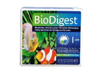 PRODIBIO BioDigest živých baktérií na biologickú filtráciu čerstvé ryby, morský útes koralov SPS, LPS slané nádrž liečba