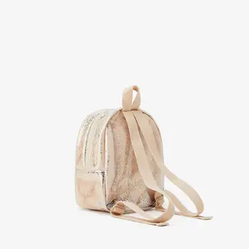 Kožušiny loptu ozdoby plyšové flitrami transparentné detský batoh dámy školské tašky na nákupy
