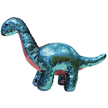 Módne plyšové hračky dinosaurov sequin materiál dinosaura vypchaté zvieratá naplní plný detská izba hračky domova skvelého darček