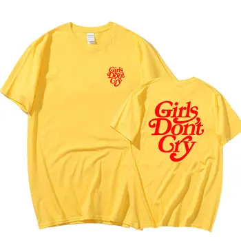 Girls Dont Cry Tlačiť T-shirt Lete Harajuku pánske tričko Krátky Rukáv t shirt Vytlačené Streetwear Plus veľkosť off biele Tričko