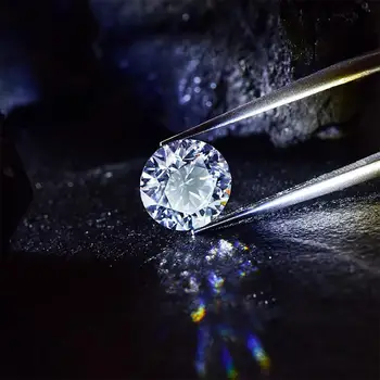 Reálne Voľné Drahokam Moissanite Diamond 2.5 ct 8,5 mm D Farba VVS1 Kolo Diamond Tvar Klenot Kameň Pre Šperky, Takže Materiál