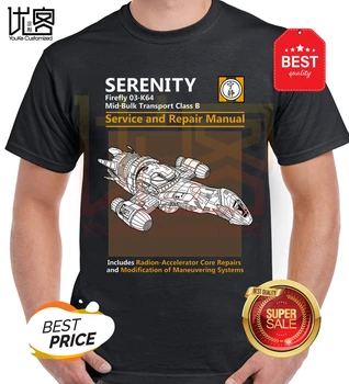 Firefly Pokoj Servis a Opravy Manuál pánske T-Shirt 2019 Módne Krátke Kreatívne Vytlačené T-Shirt pánske Tričko Prispôsobiť Čaj