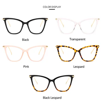 Yoovos Mačka Okuliare Rámy Značky Dizajnér Optické Okuliare Rámy Ženy Jasné, Kovové Veľký Rám Okulary Retro Okuliare Ženy