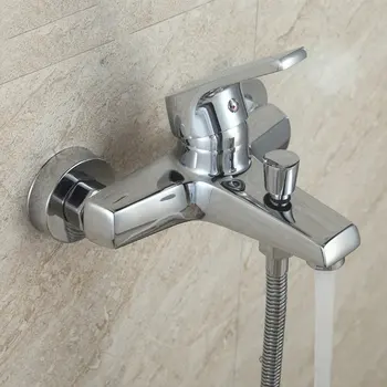 Sprcha Ťuknite na položku Vaňou, Sprchovacím kútom Kohútik Triple Teplej Studenej Sprchy Kohútik na Stenu Vaňou Kohútik vodovodu pre Kúpeľňa