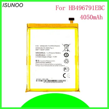 ISUNOO 4050mAh HB496791EBC Náhradnú Batériu pre Huawei Ascend Mate MT1-U06 Mobilný Telefón Batterie Batterij