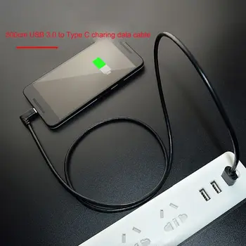 16 ft/5m 90 Stupňov USB 3.0 Typ A-USB 3.1 Typ C Údajov Nabíjací Kábel pre O culus Quest VR Headset Mobil Tablet PC