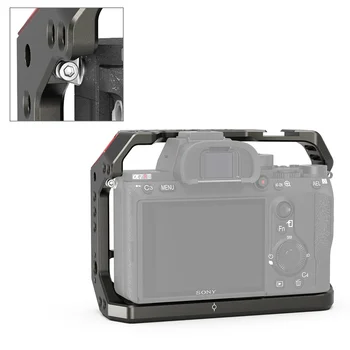 SmallRig Fotoaparát Klietka Pre Sony A7 III A A7R III Tmavých Olív Vzhľad S ARRI-Štýl Cold Shoe Mount 1/4 skrutku DIY Kit CCS2645
