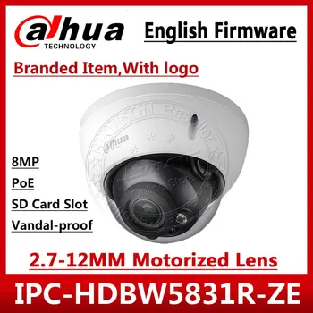 Dahua Pôvodné IPC-HDBW5831R-ZE 4K 8MP POE 2.7 mm ~12 mm motorizované Objektív IR50m IP67 1K10 Bezpečnostné Kamery SD logo IPC-HDW5831R-ZE
