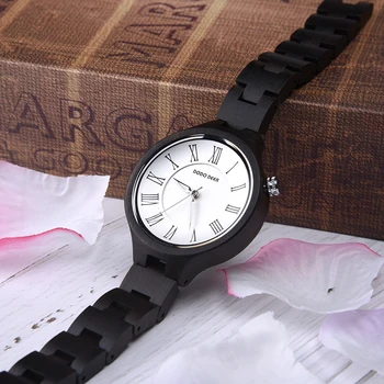 DODO JELEŇ Ženy Sledovať Bayan Kol Saati Módne Eben Dreva náramkové hodinky Dámske Luxusné Náramok Reloj Mujer Hodiny Relogion OEM