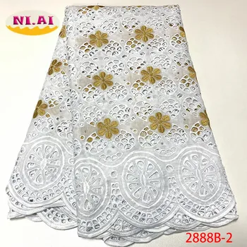 NIAI najnovšie swiss voile čipky 2020 afriky čipky textílie bielej nigérijský čipky textílie na svadby tissu afriky broderie XY2888B-1