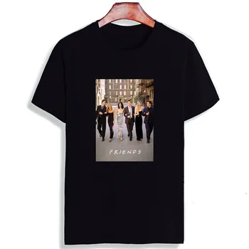 Nové Bavlna T-shirt Priateľov TV Seriál Film Art Print Krátky Rukáv Topy & Tees Módne Bežné Tričko