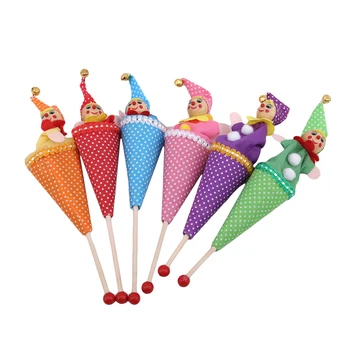 6Pcs Kawaii Klaun Bábkové Marioneta Teleskopická Tyč Bábiky Hračky Rodič-dieťa Predškolského Hračky, Detské Vzdelávacie Hry Rekvizity